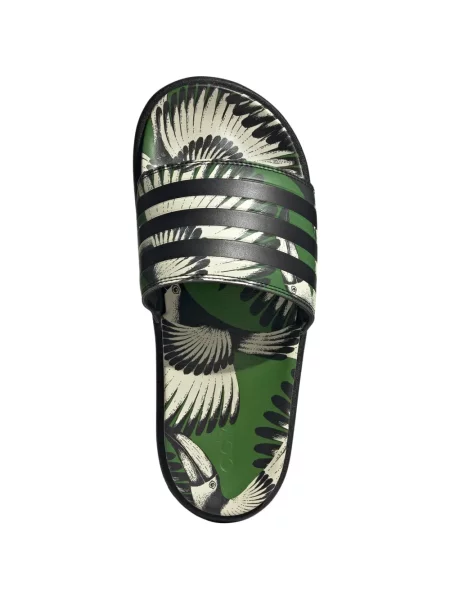 Platform talpú hálós póló Adidas Adilette nyomtatás fekete