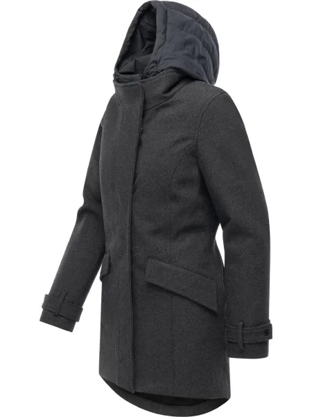 Ragwear Palton funcțională Petuja Felt Youmodo închis gri