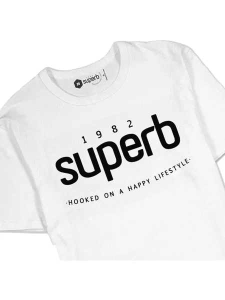Tricou Superb 1982 alb