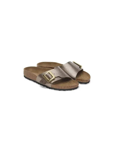 Birkenstock Șlapi Catalina CB BF | narrow fit cu adaos de piele maro