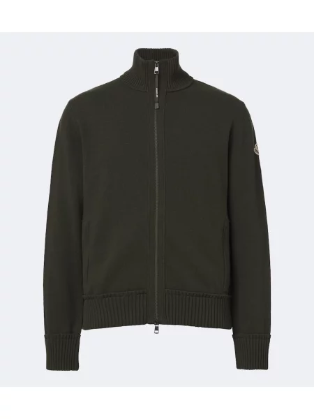 Cardigan Moncler de lână verde