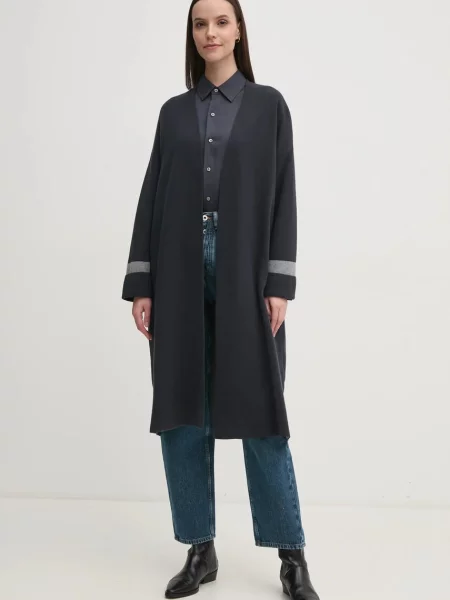 Calvin Klein Jeans koszula relaxed z kołnierzykiem klasycznym szary