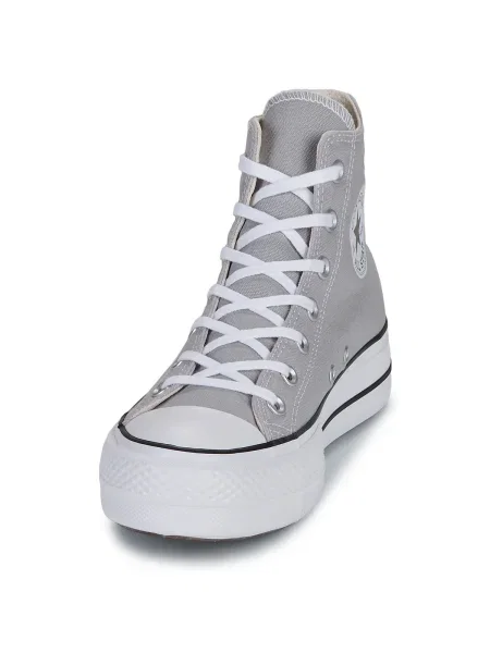 Tenisky Converse Chuck Taylor All Star na platforme sivá