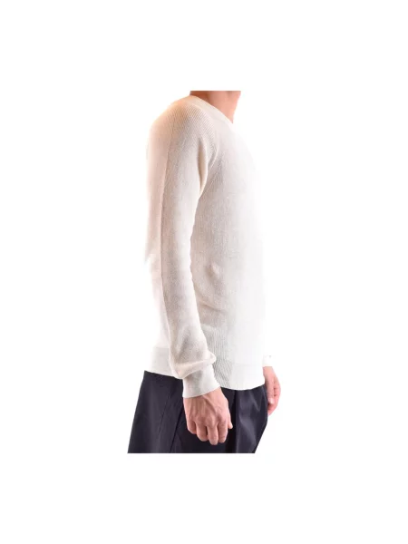 Dzianinowy sweter Laneus z długim rękawem biały