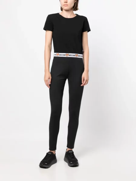 Μικρός μπλούζα Moschino με αυτόγραφο μαύρο