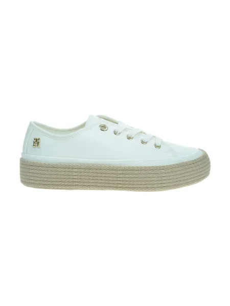 Pantofi Tommy Hilfiger Vulc alb
