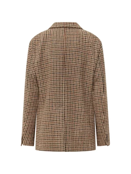 Μπλέιζερ Walkers houndstooth καφέ