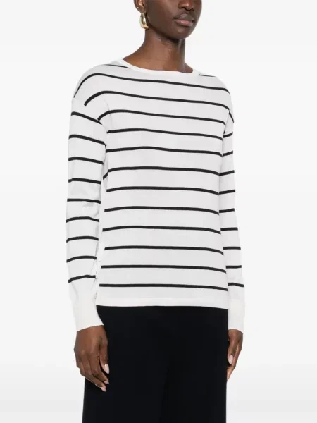 Pulover Max Mara cu dungi alb