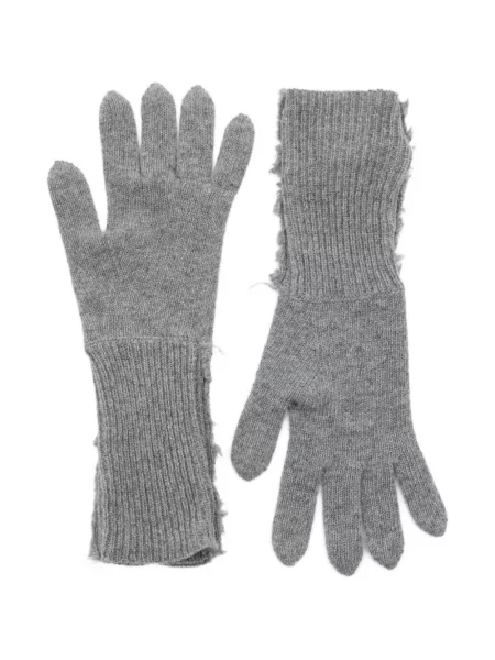 Mănuși Mm6 Maison Margiela tricotate gri