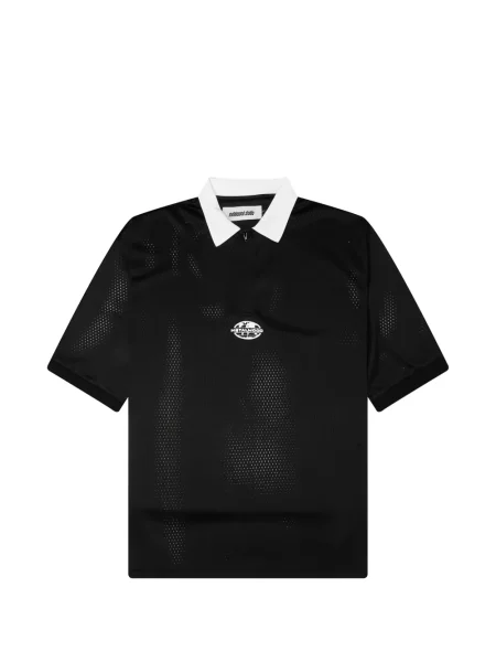 Tricou polo Metalwood Studio din jerseu negru