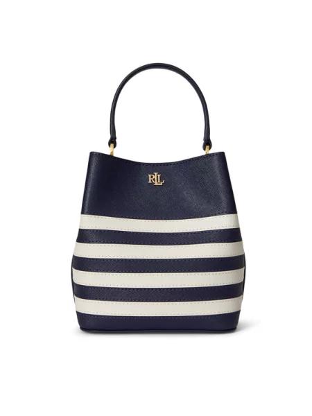 Ročna torba LAUREN RALPH LAUREN Mornarsko modra