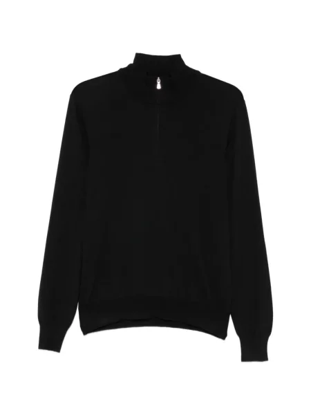 Tricou polo Tagliatore tricotate negru
