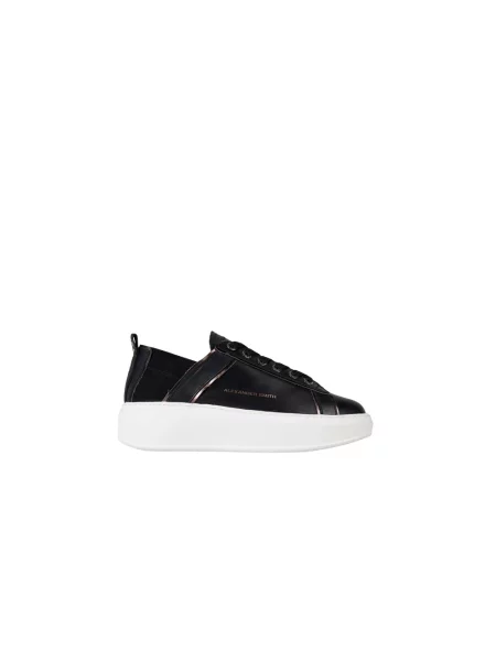 Sneakersy Alexander Smith skórzane czarne