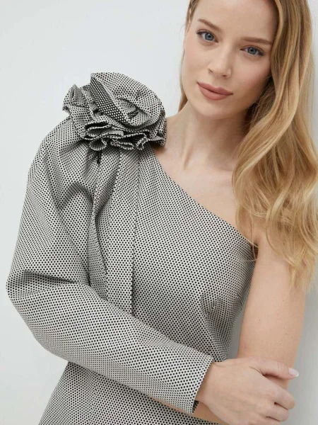 Custommade rochie mini drept gri