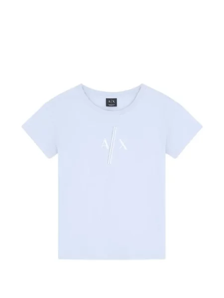 Tricou Armani Exchange cu autograf albastru