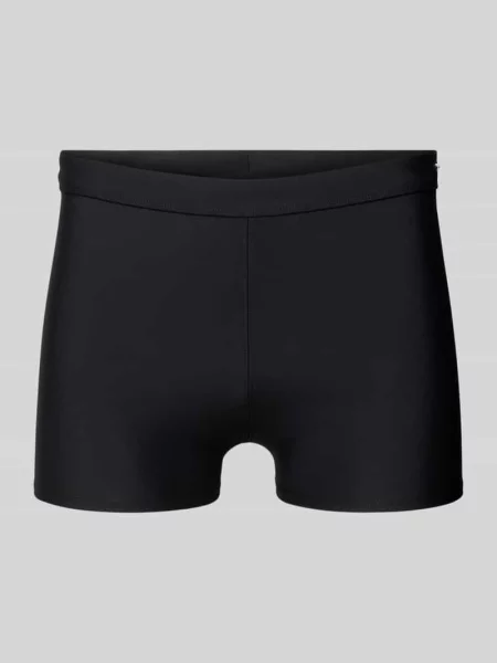 Obcisłe bokserki kąpielowe o kroju slim fit z detalem z logo Calvin Klein Underwear czarne