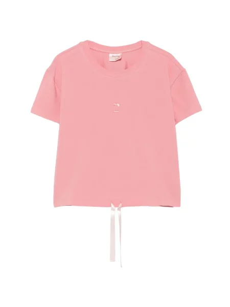 Tricou Repetto cu broderie cu cordon roz