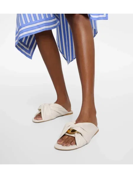 Sandale Jw Anderson din piele alb