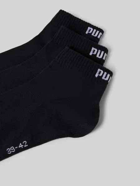 Skarpety do sneakersów w zestawie 3 szt. Puma czarne