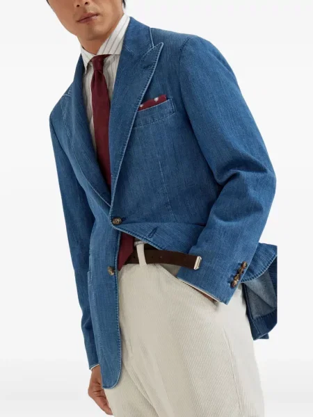 Sacou Brunello Cucinelli albastru