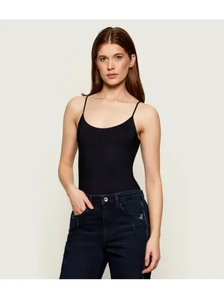 Patrizia Pepe Body | Slim Fit negru