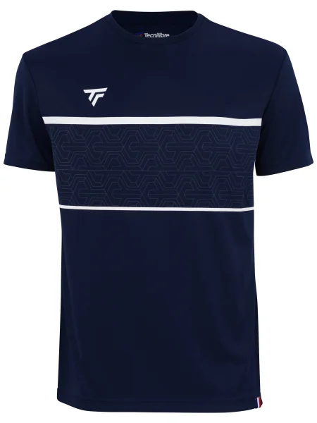 Pánske tenisové tričko Tecnifibre Team Tech Tee marine modrá