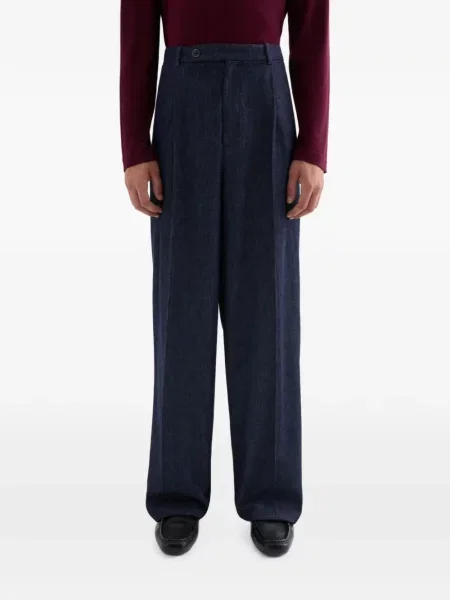 Ușor pantaloni Jil Sander albastru