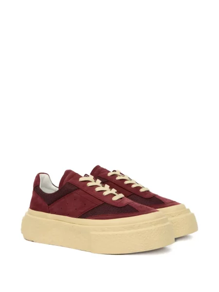 Sneakerși Mm6 Maison Margiela din piele de căprioară roșu