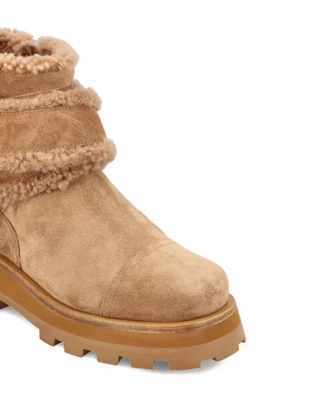 Botine Jimmy Choo cu platformă maro