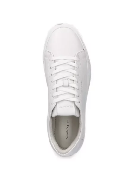 Sneakerși Gant din piele cu imagine alb