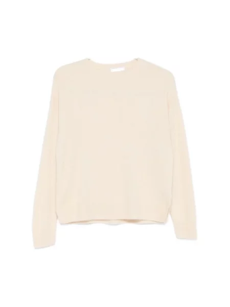 Dzianinowy sweter Majestic Filatures beżowy
