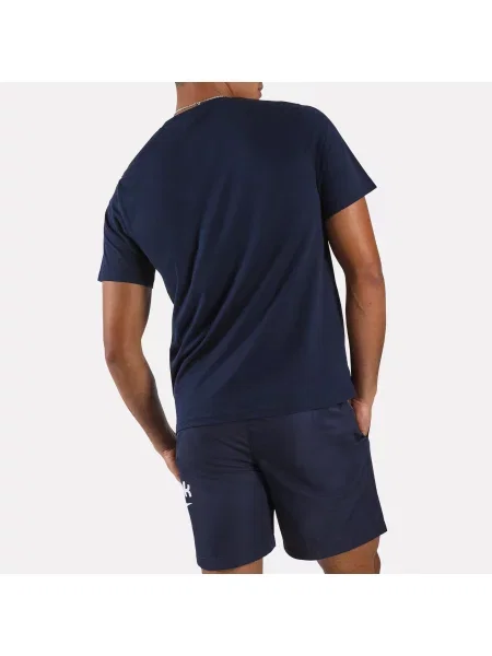 Reebok koszulka Bruno Big Logo z krótkim rękawem i okrągłym dekoltem male Vector Navy Size: S granatowa