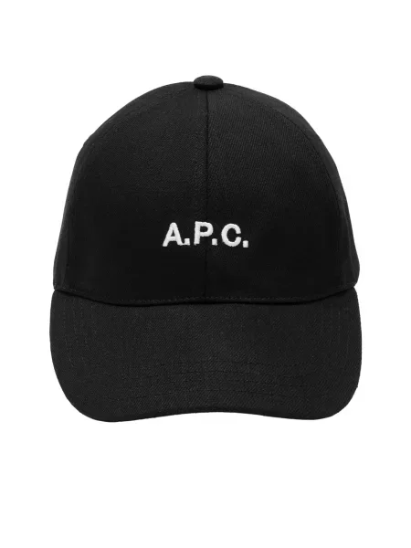 Czapka z daszkiem A.p.c. czarna