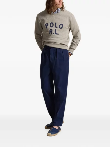 Satenske rukavice Polo Ralph Lauren s vezom s vezicama smeđa