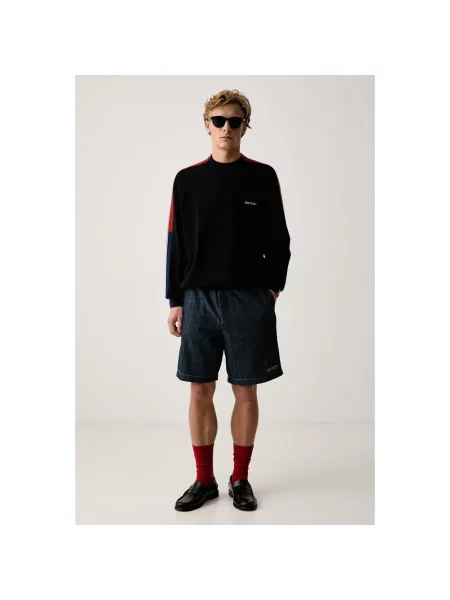Armani Exchange sweter niebieski