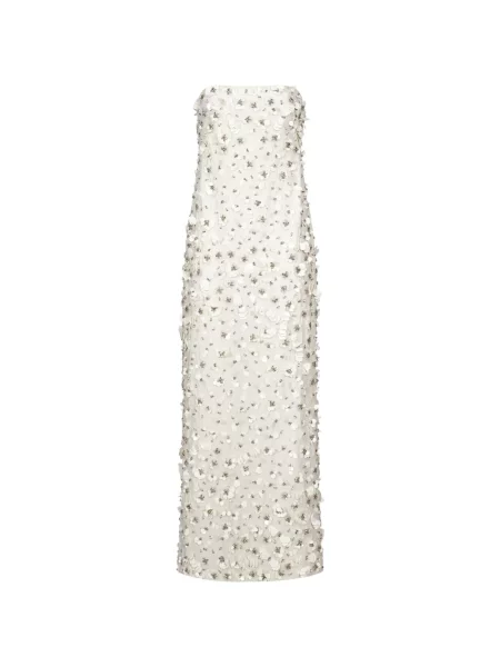 Rochie Simkhai cu model floral cu aplicații fără bretele