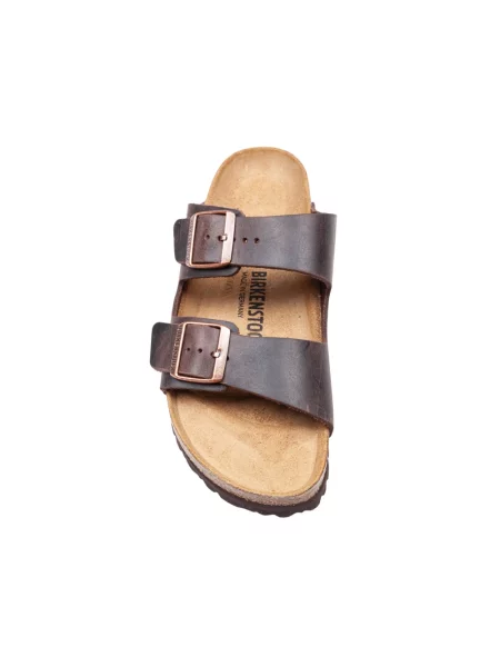 Klapki Birkenstock brązowe