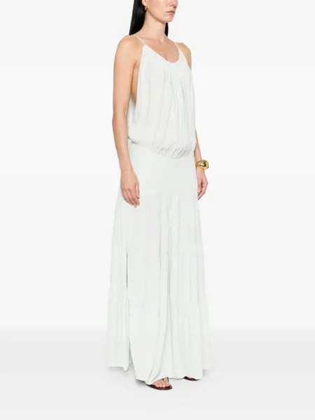 Rochie maxi Iro fără mâneci verde