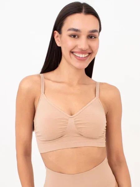 Топ Giulia из микрофибры бежевый