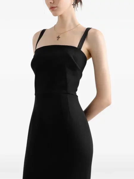 Rochie midi Dolce & Gabbana de lână negru