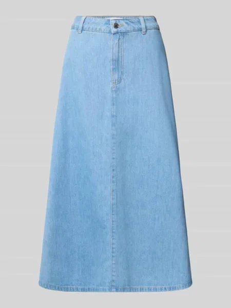 Spódnica maxi w stylu denim z domieszką lyocellu Comma niebieska