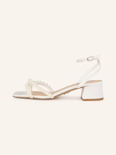 Steve Madden Sandály Gabby S Ozdobnými Kamínky bílá