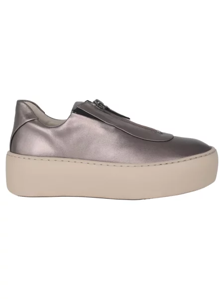 Sneakersy Högl zamszowe wsuwane brązowe