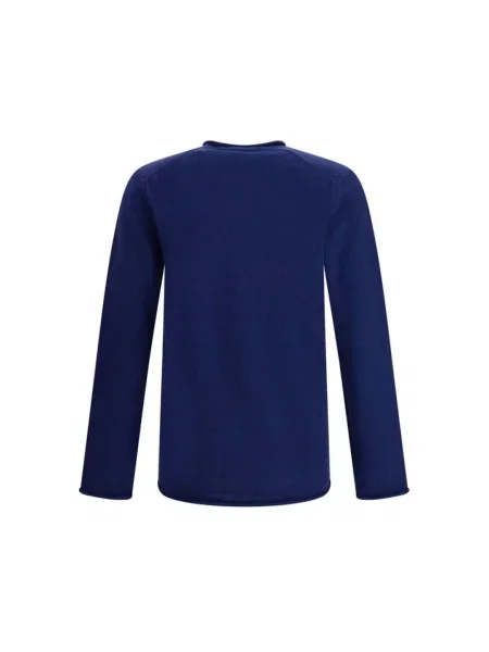 Sweter Comme Des Garcons wełniany niebieski