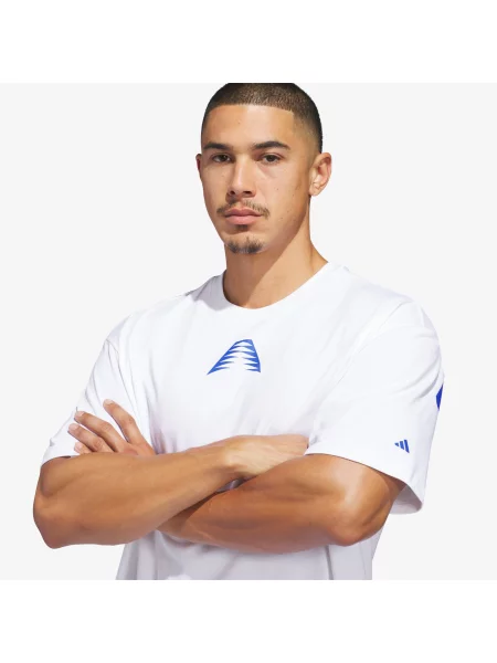 ADIDAS PERFORMANCE Funkční tričko Anthony Edwards Believe kobaltová modř bílá