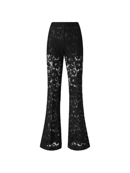 Pantaloni evazați Pinko din dantelă evazat negru