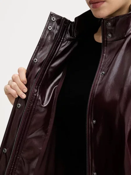Куртка Marc Aurel демісезонна oversize бордовий