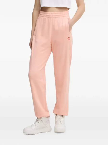 Pantaloni Adidas cu dungi alergare cu broderie albastru