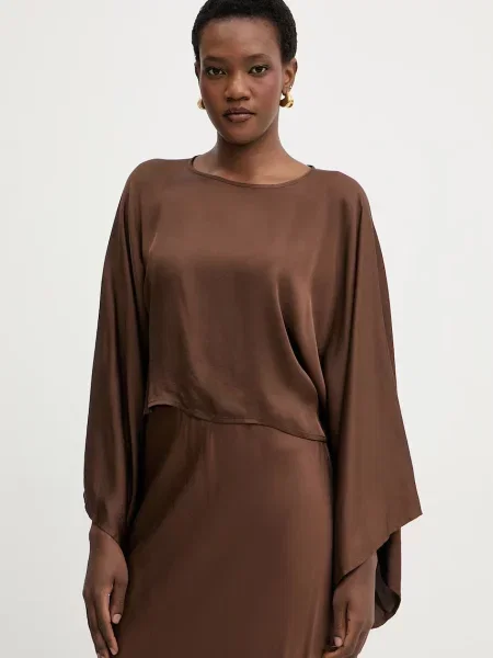 Haveone bluzka z brązowa