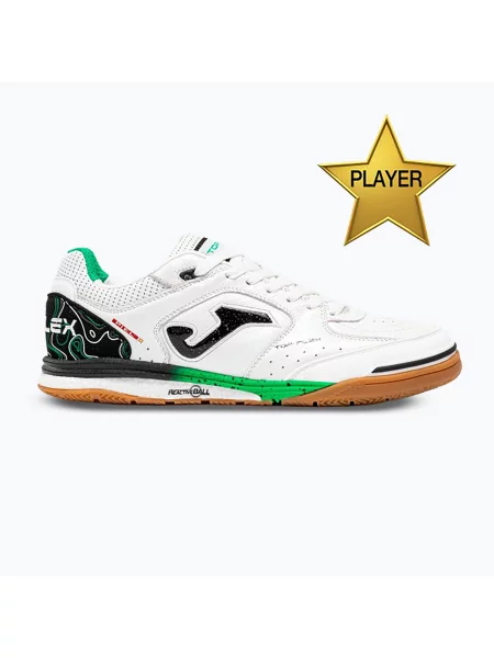 Încălțăminte de fotbal pentru bărbați Joma Top Flex Rebound Indoor white alb
